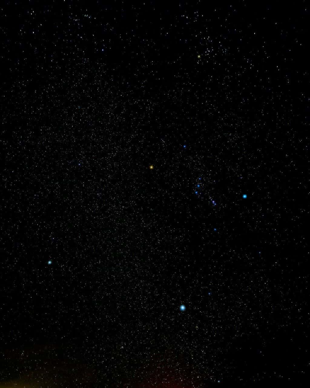A dense field of stars scattered across a dark night sky.